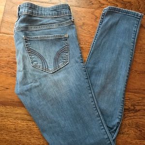 Hollister light washed jean leggings